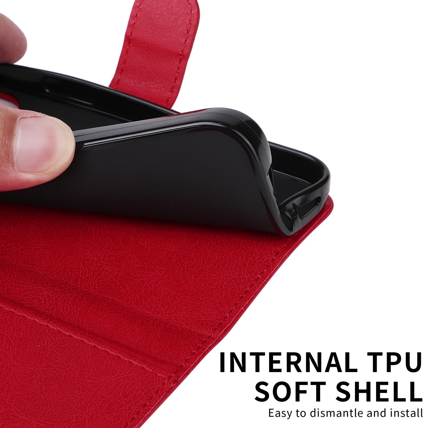 SKALO Xiaomi Redmi A5 4G PU Leather Wallet Case Compatible with Xiaomi Redmi A5