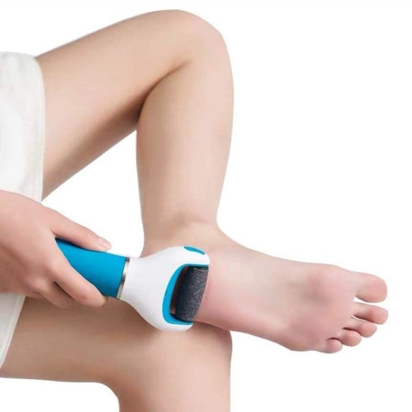 Electric foot file + 5 blue rolls