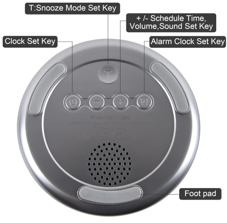 Touch Wake Up Night Light with Sunrise Simulation Alarm Clock, 3 Ways Dimmable Warm White Bedside Lamp for Kid Bedrooms RGB Ambient Table Nightstand Light,Sleep Aid Snooze Timer Mode