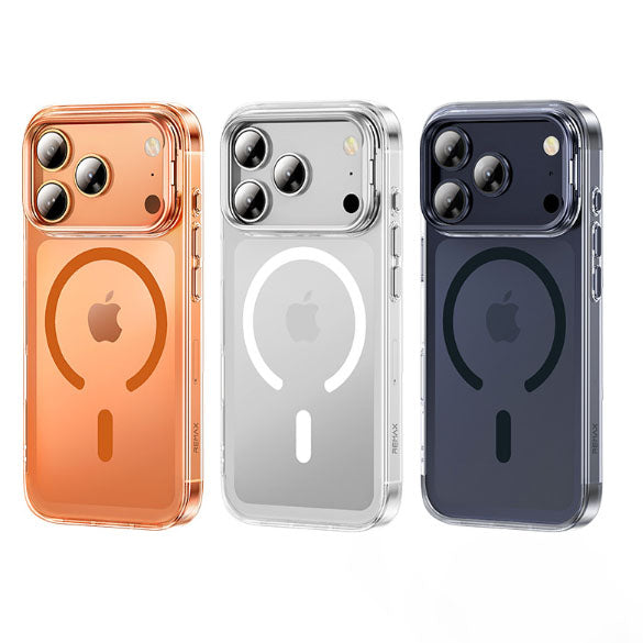 A phone case for iPhone 17 Pro Max with a stand and camera control cover, MagSafe compatible, shockproof magnetic case, and scratch-resistant (silver).