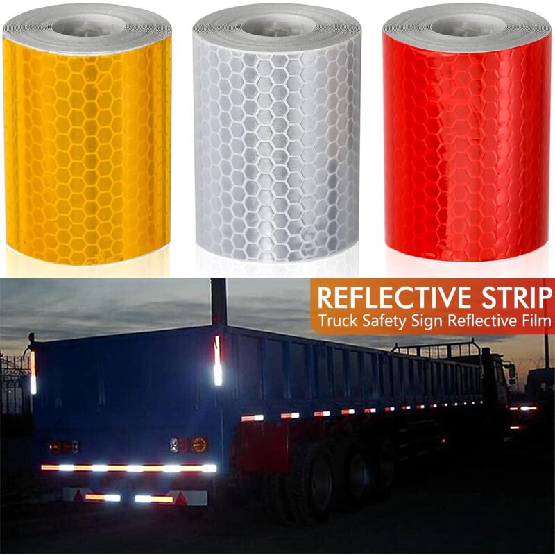 3 ROll Reflective Tape 3M X 50Mm Reflective Stickers Tape Bicycle Spoke Reflector For Vehicles Cars Trailers Bikes