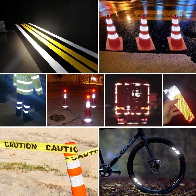 3 ROll Reflective Tape 3M X 50Mm Reflective Stickers Tape Bicycle Spoke Reflector For Vehicles Cars Trailers Bikes