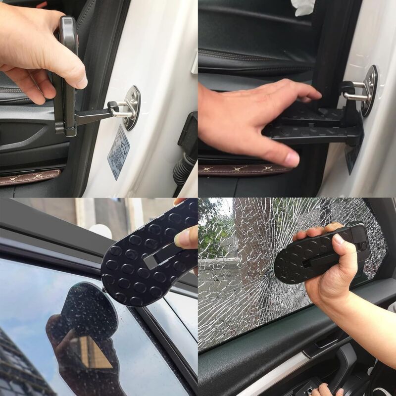 Camper Step, Car Foot Rest, Foldable Car Door Pedal, Universal Door Steps For Vehicles With U-Shaped Door Locks Suv,