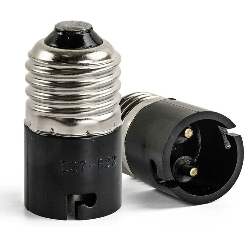 E27 To B22 Bulb Adapter Converter, Fineled E27 Edison To B22 Bayonet Bulb Base Converter (3 Pack)