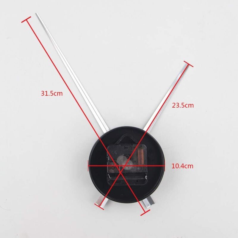 Large Wall Clock - 3D Needles - Quartz Mechanism Clock - Diy Crafts - Home Decor