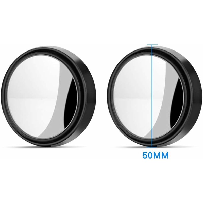 2 pcs 360° ROtation Blind Spot Mirrors, Hd Wide Angle Rear View Mirrors With 3M Self-Adhesive Blind Spot Mirror