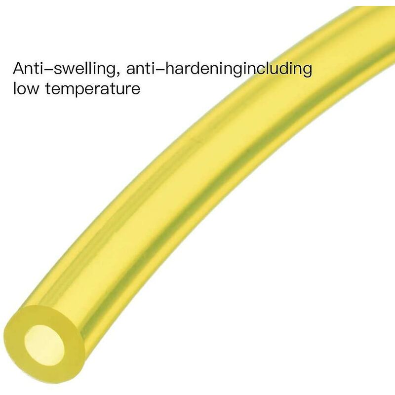 4 pcs Fuel Hose, 1.5M Length Universal Fuel Hose Garden Tool For Blower Trimmer Chainsaw Lawn Mower Accessories, Light