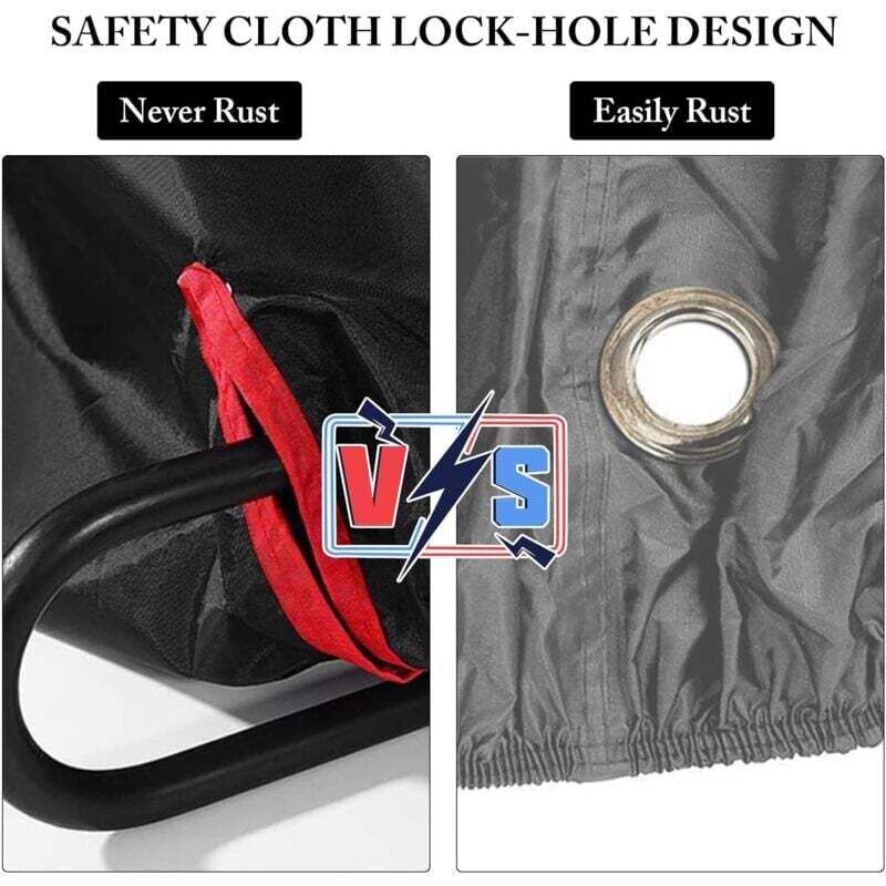Waterproof Bike Cover Outdoor Protective Cover For 1 Or 2 Bikes 210D Nylon Bicycle Rain Cover With Lock Holes