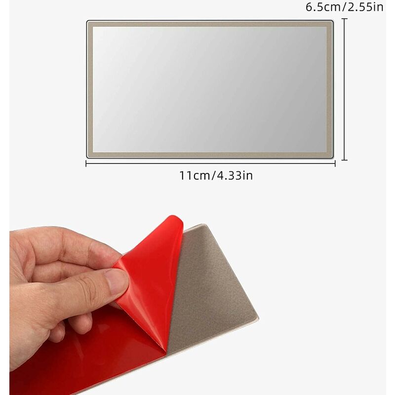 Car Sun Visor Mirror, Car Sun Visor Mirror, Car Vanity Mirror, Car Vanity Mirror, Car Makeup Mirror, Small, 110 X 65 Mm