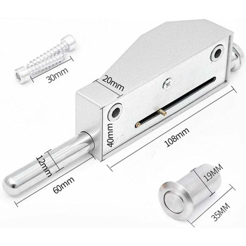 Multi-Purpose Door Lock, Garage Door Lock, Gate Lock, Universal Door Lock, Comes With 2 Keys, For Indoor And Outdoor