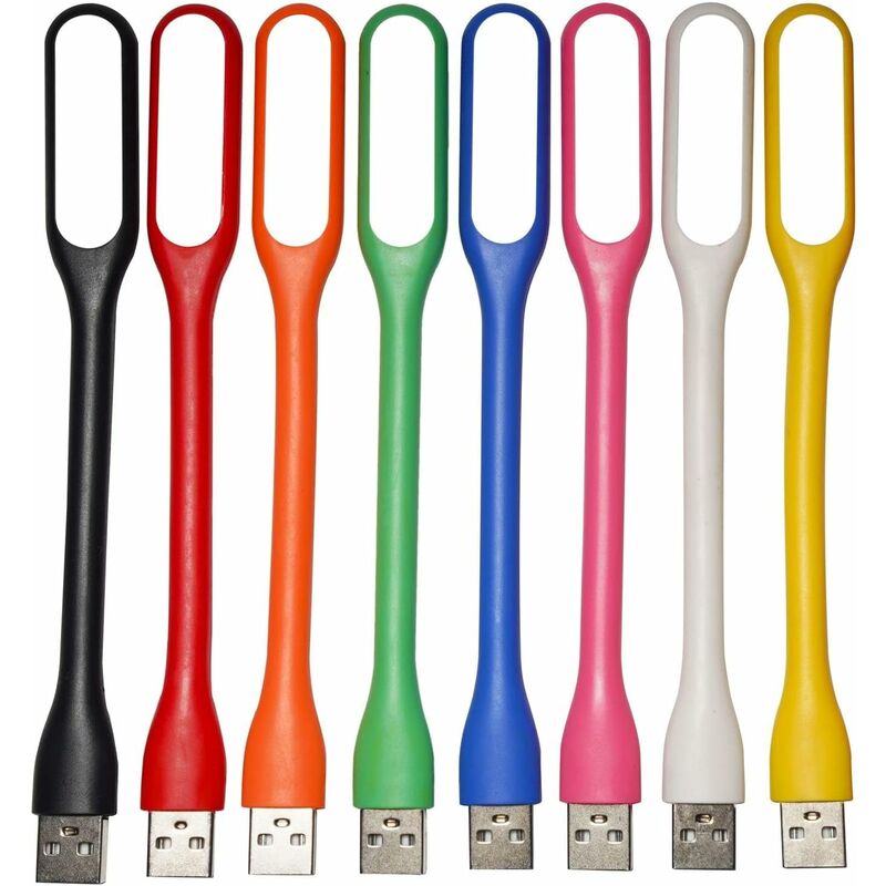 8-Piece Usb LED Light, Mini Flexible Usb Light, Keyboard Lamp For Laptop/Pc, Usb Reading Light, Small Book Light, 8