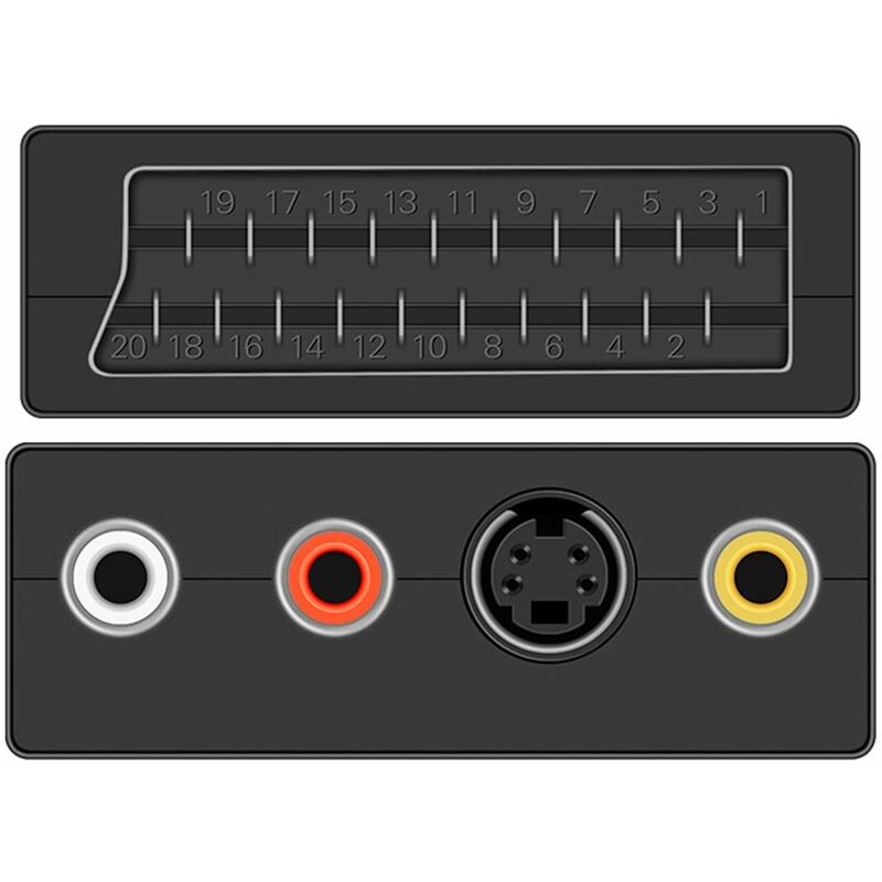 1.5M Scart To 3Rca Male Cable, Scart Male To Rca Male Switchable Audio Video Av Cable Adapter Converter Audio Video For