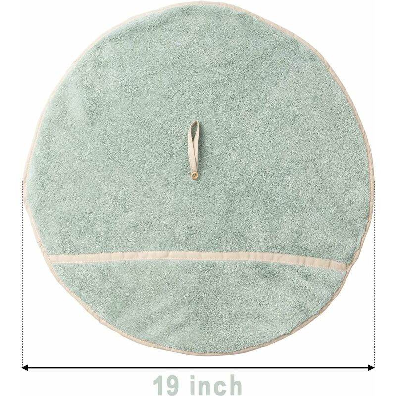 4 Pack Hanging Hand Towels With Hanging Loop Absorbent Coral Fleece Bathroom Towels Soft Thick Dishcloth ROund Hand