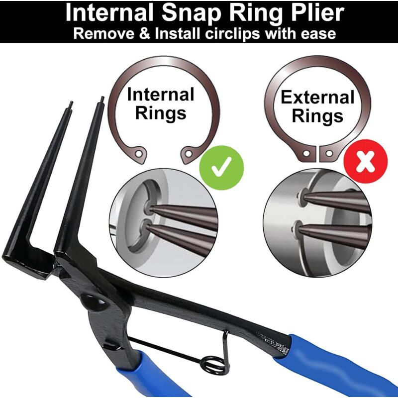Circlip Pliers Cylinder Ring Pliers Remove Internal Rings Bending Pliers For Trucks, Cars, Motorcycles