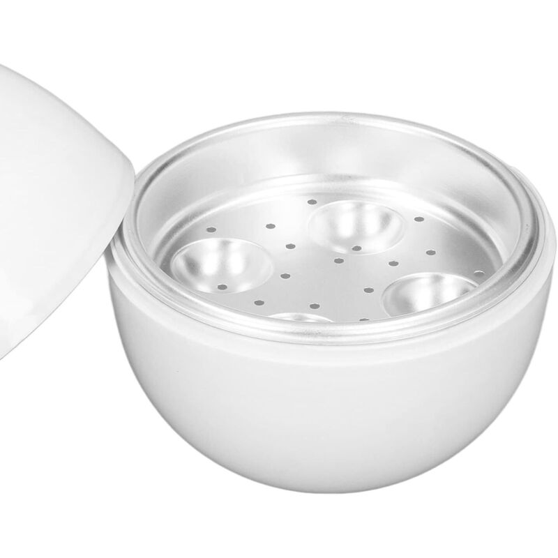 Egg Cooker With 4 Egg Capacity Microwave Hard Boiled Eggs Compact Design Pp Material Egg Steamer For Home Use