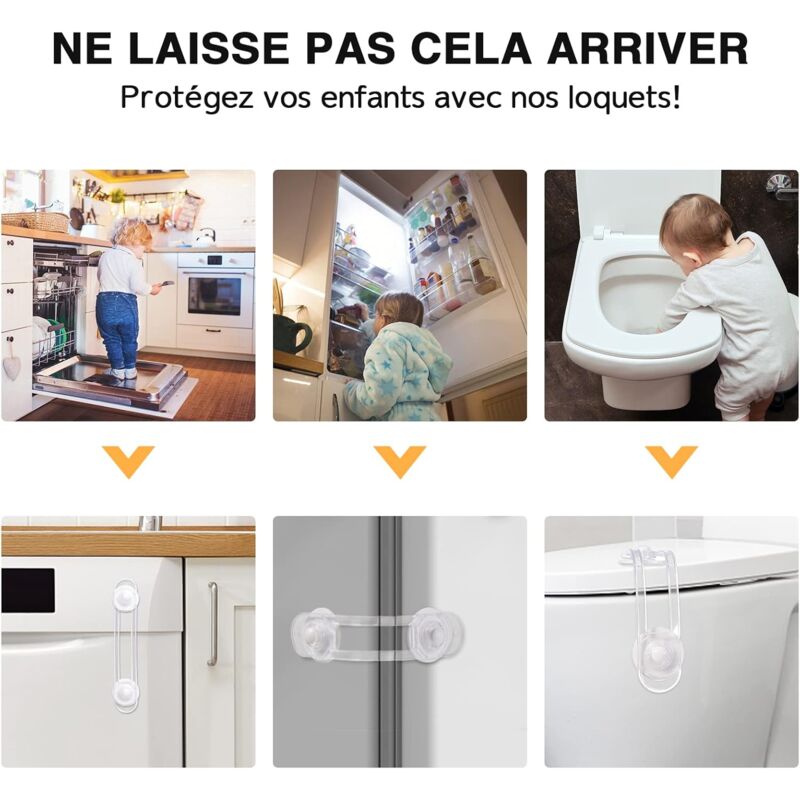 Baby Cupboard Lock, Baby Safety Window Cupboard Door Lock, Child Safety Locks For Drawers, Fridge, Home Security