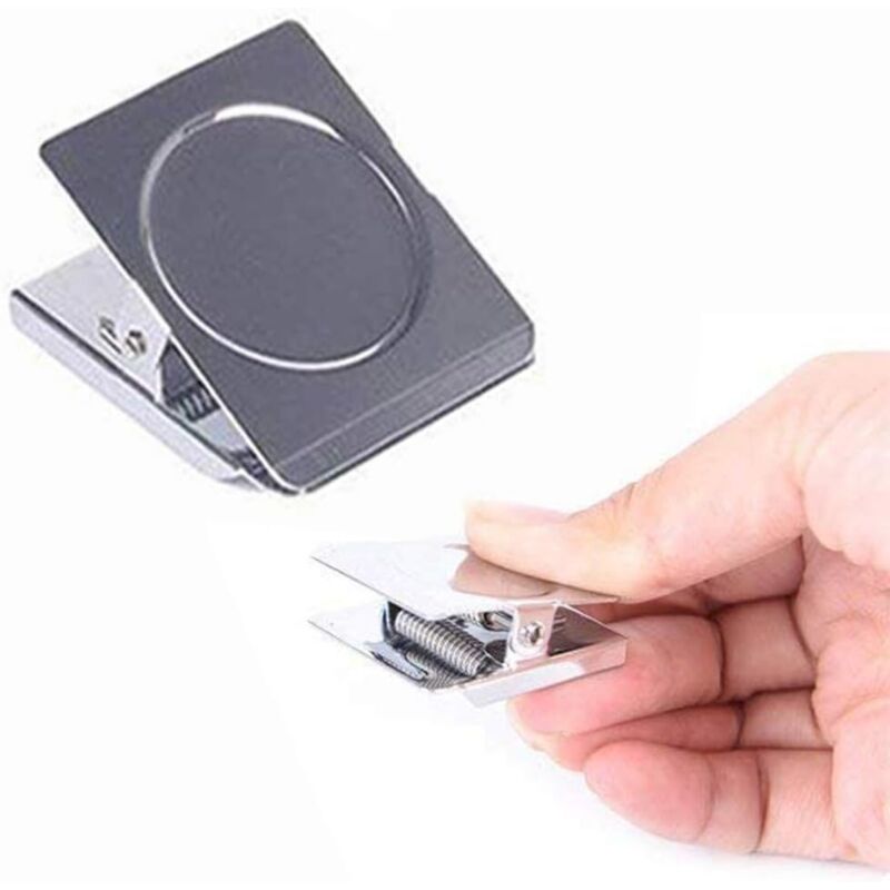 10 Pieces Magnetic Clips, Metal Magnet Clips Fridge Magnet Clips Magnetic Clips Magnet Clips Drawing Clips For