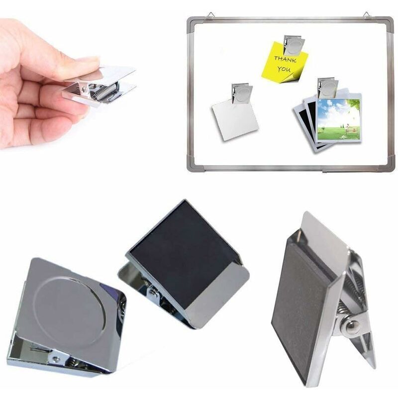 10 Pieces Magnetic Clips, Metal Magnet Clips Fridge Magnet Clips Magnetic Clips Magnet Clips Drawing Clips For