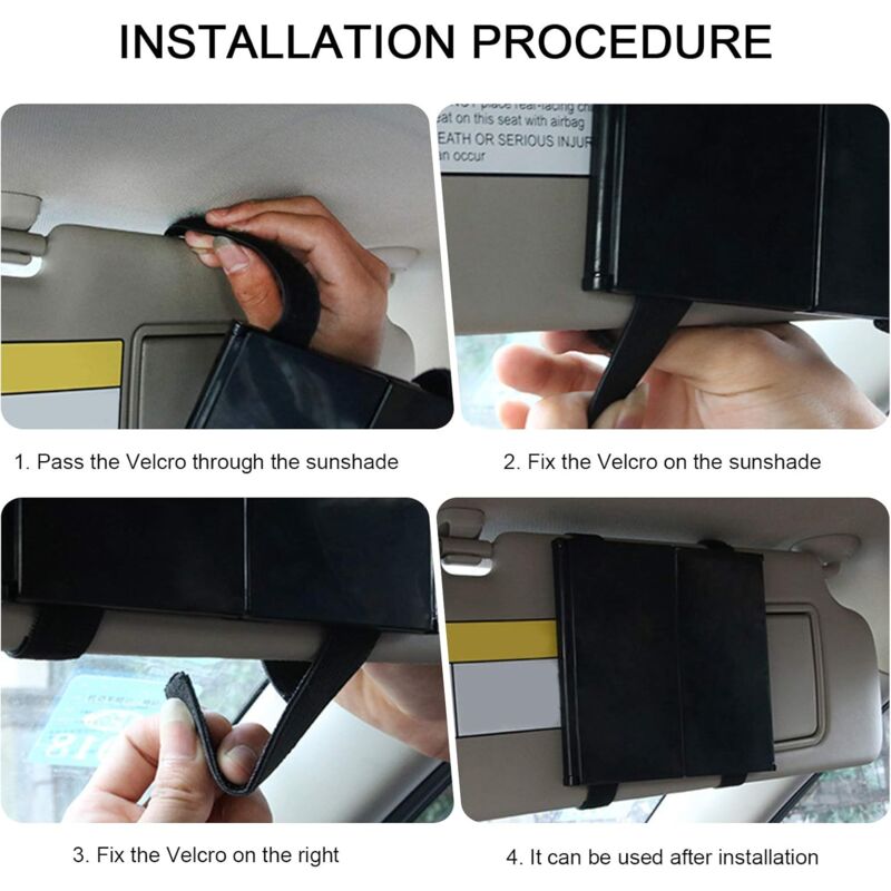Car Vanity Mirror Universal Sun Visor Mirror Tri-Fold Design Folding Vanity Mirror Cosmetic Makeup Mirror Auto Supplies