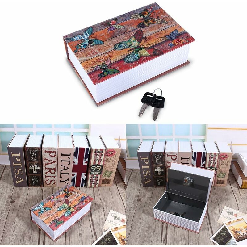Creative Dictionary Book Safe Box, Book Shaped Hidden Secret Storage Safe, Secret Stash Box For Money, Jewelry,