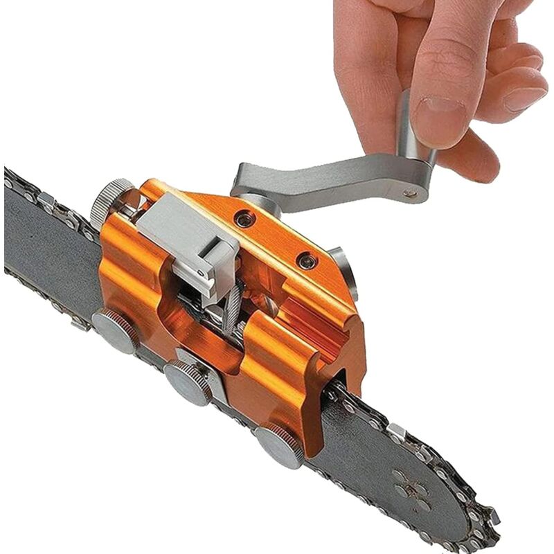 Chainsaw Chain Sharpening Jig, Teeth Sharpener Chainsaw Sharpening Kit Aluminum Alloy Chainsaw Sharpening Set