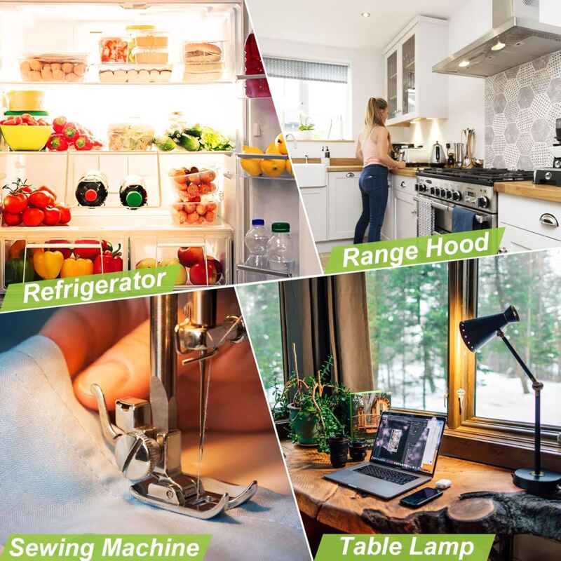 LED Refrigerator Bulb E14, 2W Equivalent To 15W, Warm White 3000K, Fridge Bulb, Salt Lamp, Sewing Machine,