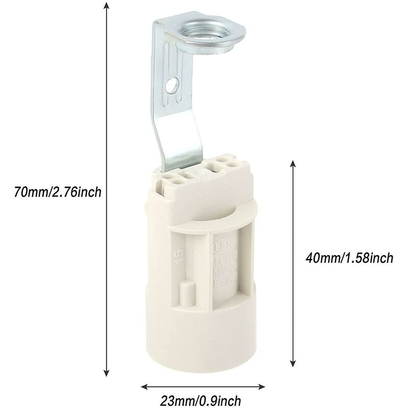 E14 Bulb Base Adjustable E14 Lamp Sockets Converter E14 Socket Bayonet Socket Candle Lamp Holder For LED Bulb 10 pcs