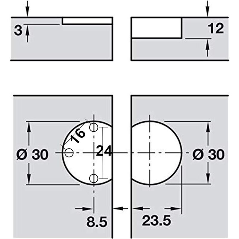 90 Degree Flap Hinge 30Mm For Lid Furniture Hinges Folding Door Hardware Miter Hinge For Kitchen Cupboard Doors