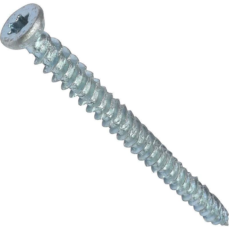 Pack Of 100 Direct Anchor Screws For Concrete Ø7.5X62Mm Countersunk Head Conical - With Star Recess T30 - Direct Fixing