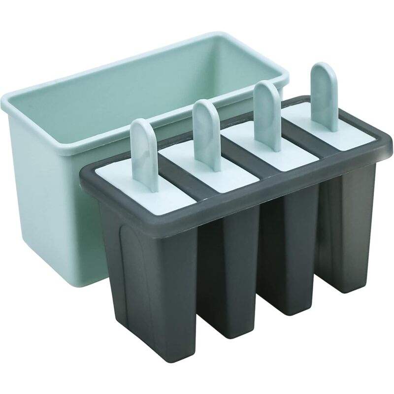 8 Cell Ice Cream Mold With Stick, Ice Lolly Molds, Reusable Popsicle Molds, Ice Pop Mold For Kids And Adults, Bpa Free,