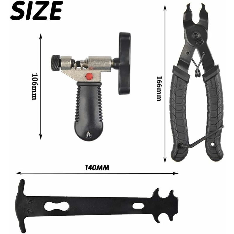9 In 1 Bicycle Repair Tool, Bike Chain Tool Professional Bike Chain Repair Tool Kit Bicycle Link Pliers
