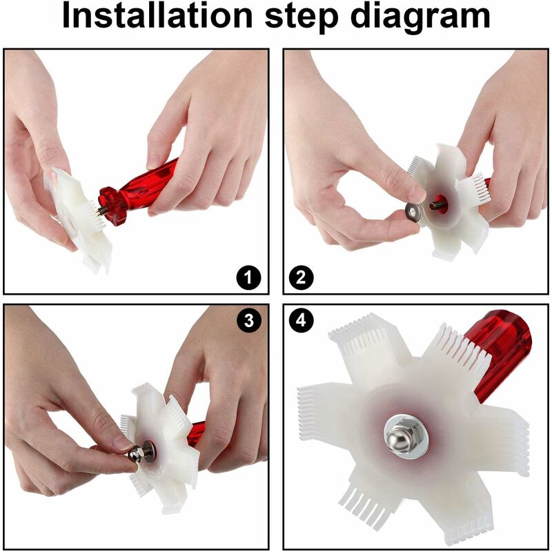 Condenser Fin Rectifier Ac Fin Comb Air Conditioner Radiator For Cleaning Radiator Evaporator (3 Sets)