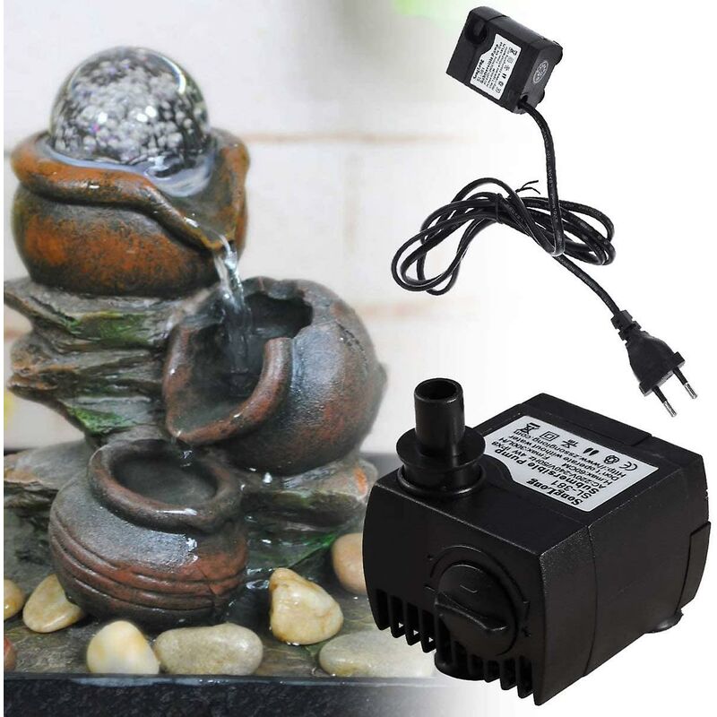 300L/H 5W Ultra Quiet Submersible Water Pump For Fountain Aquarium Pond (Eu Plug)