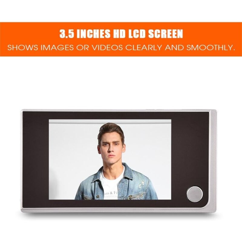Smart Indoor/Outdoor Peephole Camera Smart Doorbell Security Camera 120 Degree Wide View Digital Door Viewer And