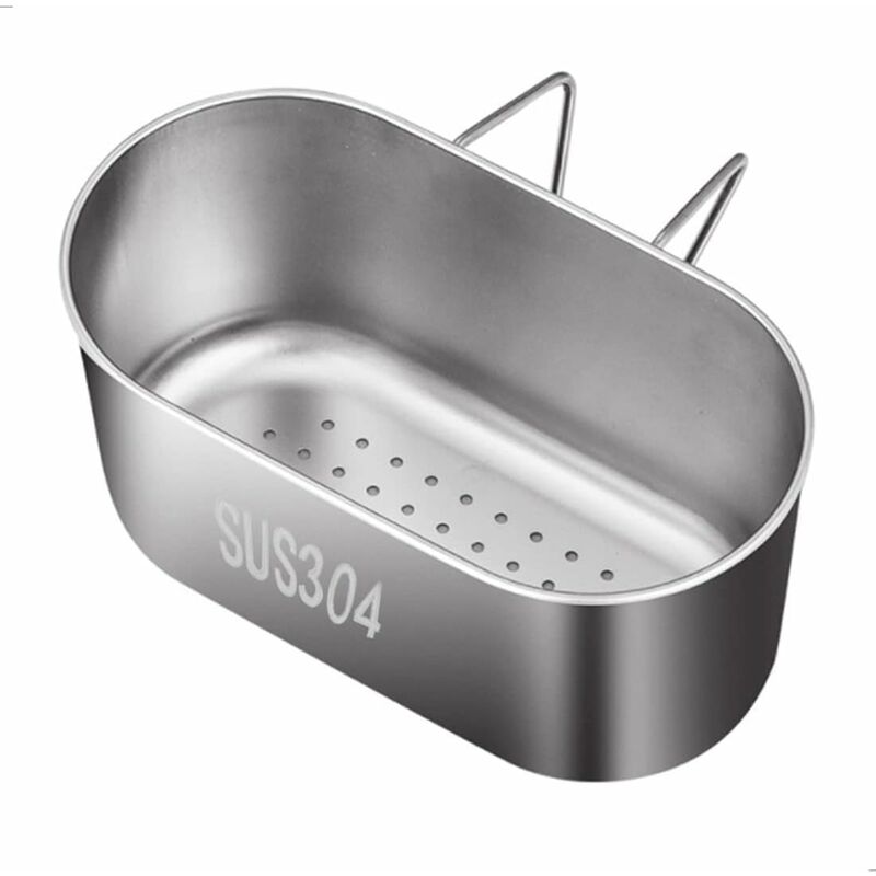 Sink Drain Basket Strainer - Stainless Steel, Easy To Use, For Kitchen, Over Sink Drying Rack For Storing And Washing