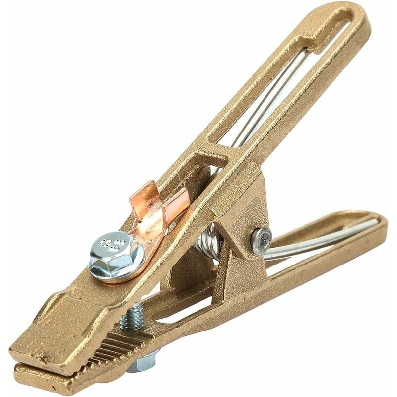 Welding Ground Clamp, 260A Heavy Duty Brass Jaw, Welding Earth Clamp For Welder Welding Station