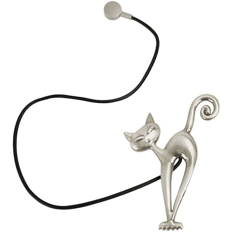 2 pcs Magnetic Curtain Tiebacks Magnetic Curtain Buckle Beautiful Cat Pattern Curtain Clip Curtain Accessories For Home