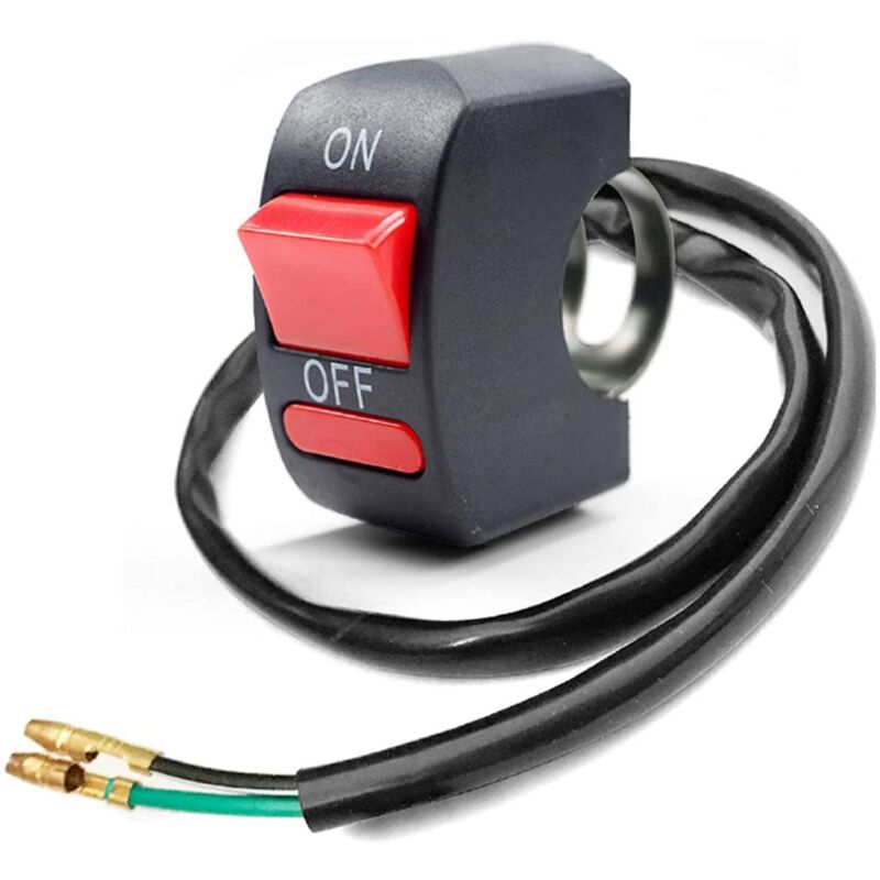 1 Piece Motorcycle Handlebar Switch On Off Push Button Bike Motorbike Tuning Part For U5 U7 U2 LED Headlight Scooter