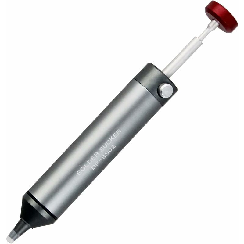 Desoldering Pump With High Temperature Resistant Silicone Nozzle, Premium Aluminum Housing, Stronger Suction Power,