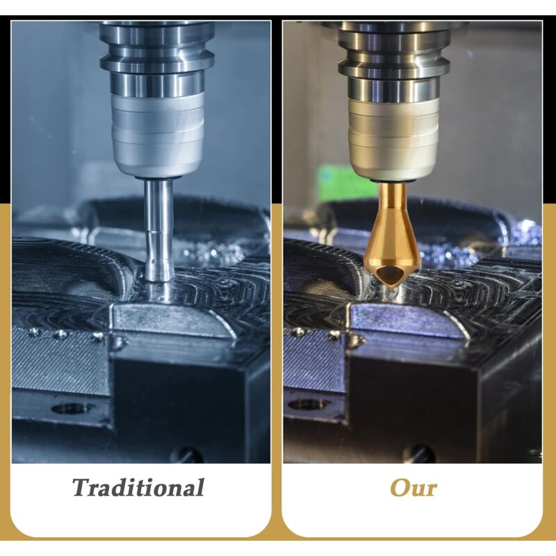 4 pcs Deburring Countersink Bit 90°Hss Titanium Coated Countersink Drill Bit Metal Chamfering Screw Tool Suitable For