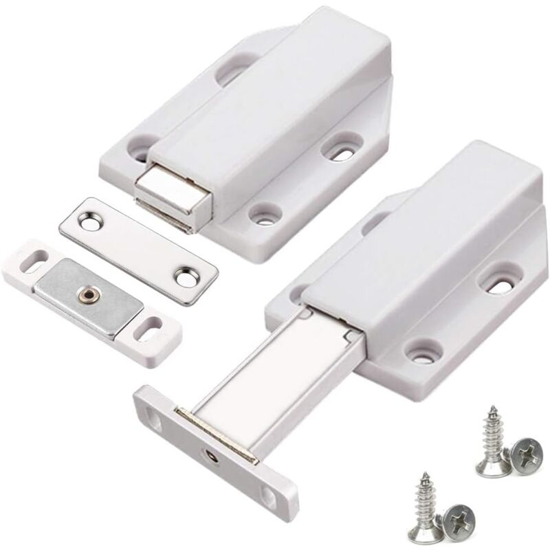 Push To Open 2 Pieces Push Open Push Door Cupboard Magnet Closure For Cabinet Drawer System Magnetic Latch Lock Push