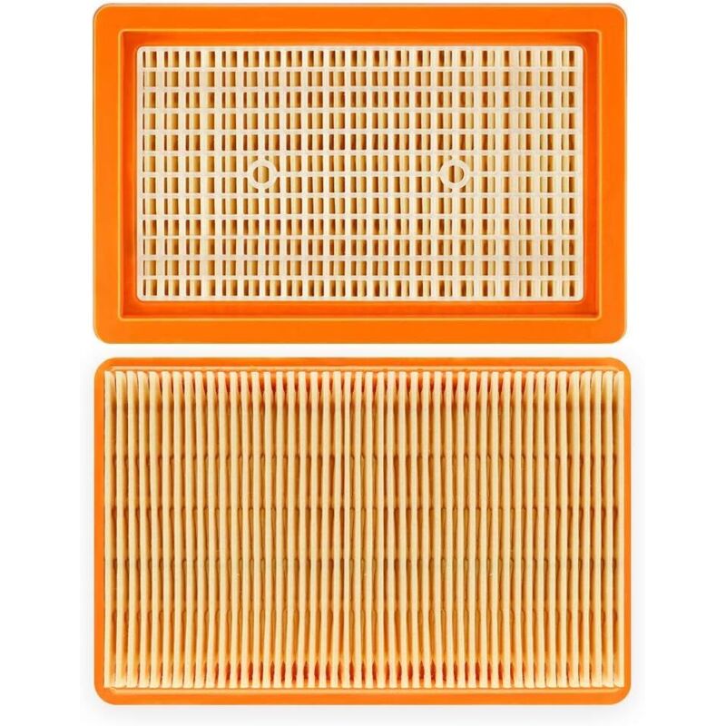 Flat Pleated Filter For Karcher Mv4 Mv5 Mv6 Wd4 Wd5 Wd6, Wd4P Wd5P Wd6P Wet And Dry Vacuum Cleaners, 3 Pack