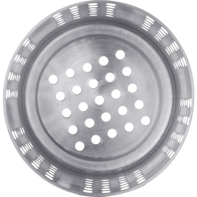 Cutlery Drainer/Utensil Holder, ROund, Diameter: 10 Cm, Height: 13 Cm, Stainless Steel, Silver