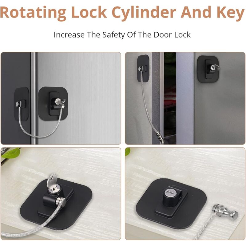 Child Window Lock, 2 pcs Safety Window Locks Window Locks Child Safety Protection Baby With Stainless Steel Cable