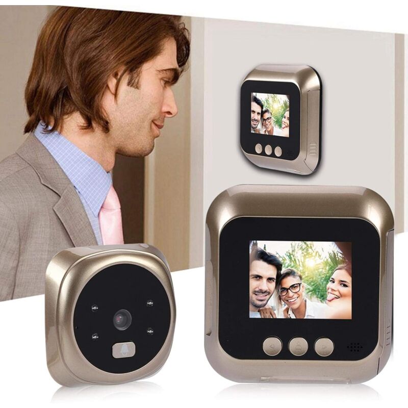 Door Viewer 2.4 Inch Hd Display Screen Smart Home Doorbell Security Camera Electronic Door Viewer For Home Surveillance