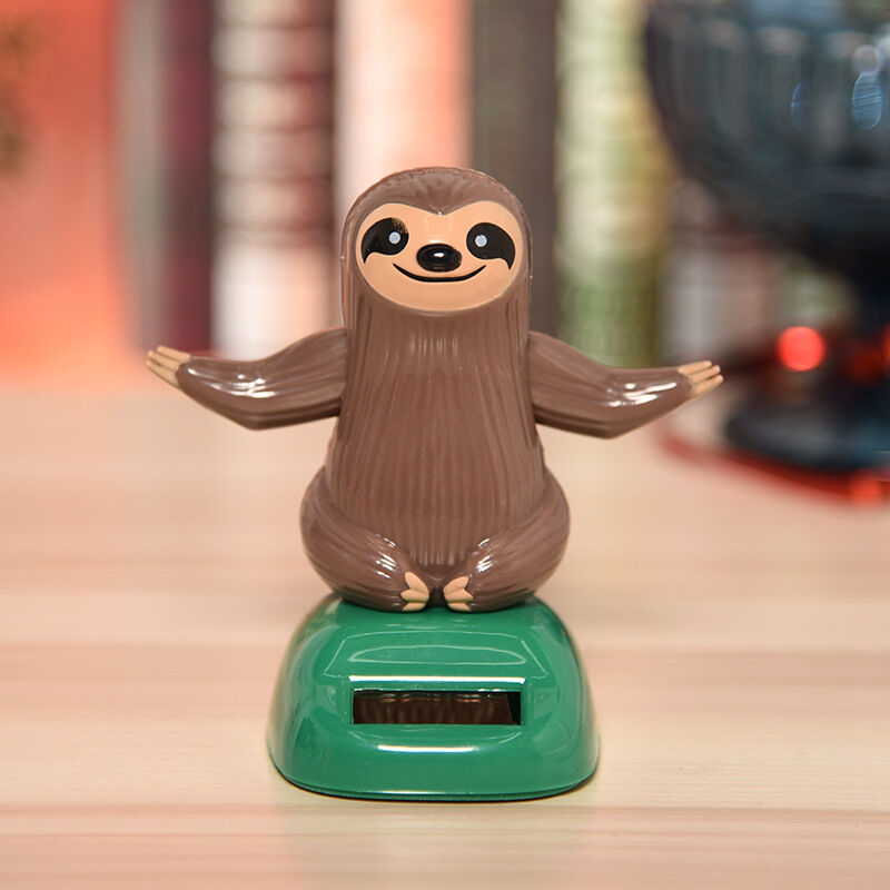 Cute Cartoon Sloth Swing Solar Car DAshboard Interior Decor Ornament Gift Novelty Desk Car Toy Ornament - Durable And