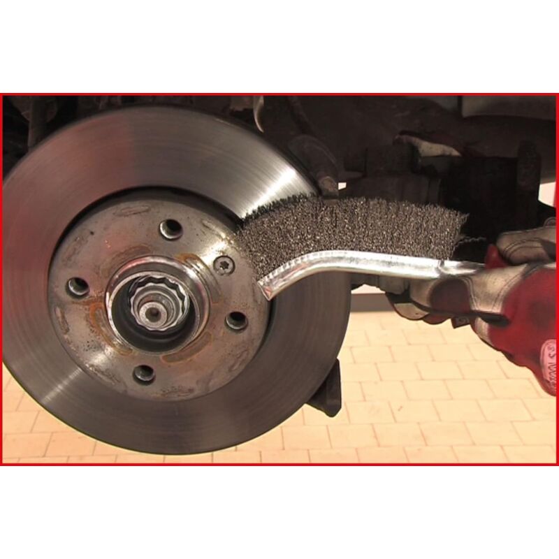 Automotive And Heavy Goods Vehicles - Wire Brush For Drum Brakes, Stainless Steel Bristles, 250 Millimeters