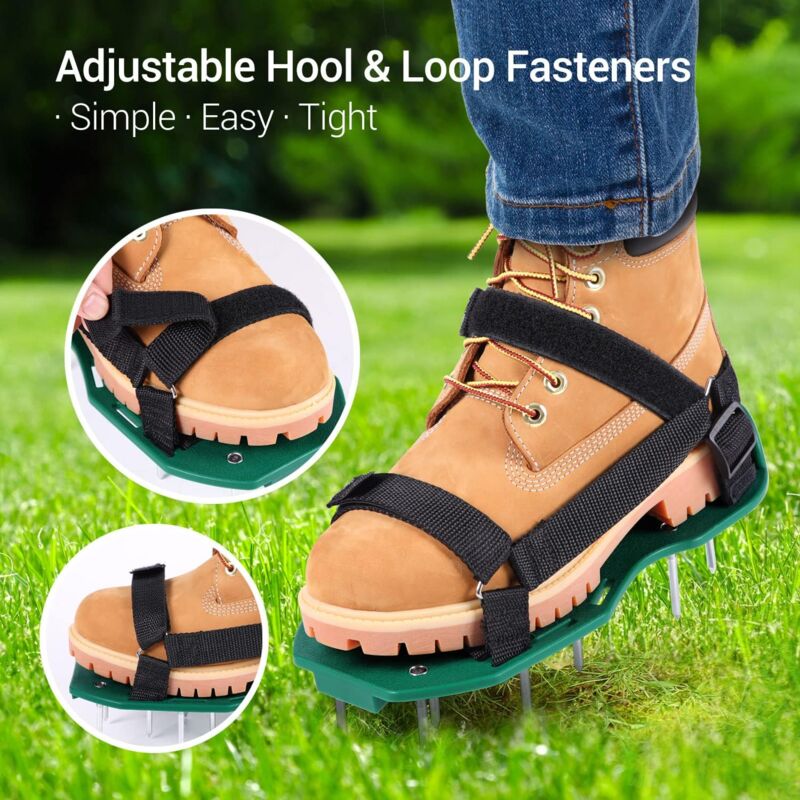 Lawn Aerator Sandals Free Installation, Lawn Shoe Nail Shoes Lawn Scarifier Lawn Shoes For Garden Lawn