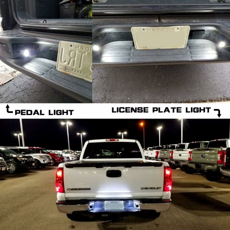 2 pcs LED License Plate Light Universal 6 Smd2835 Convenience Courtesy Door Step Lamp Light For Trailers Rv Trucks