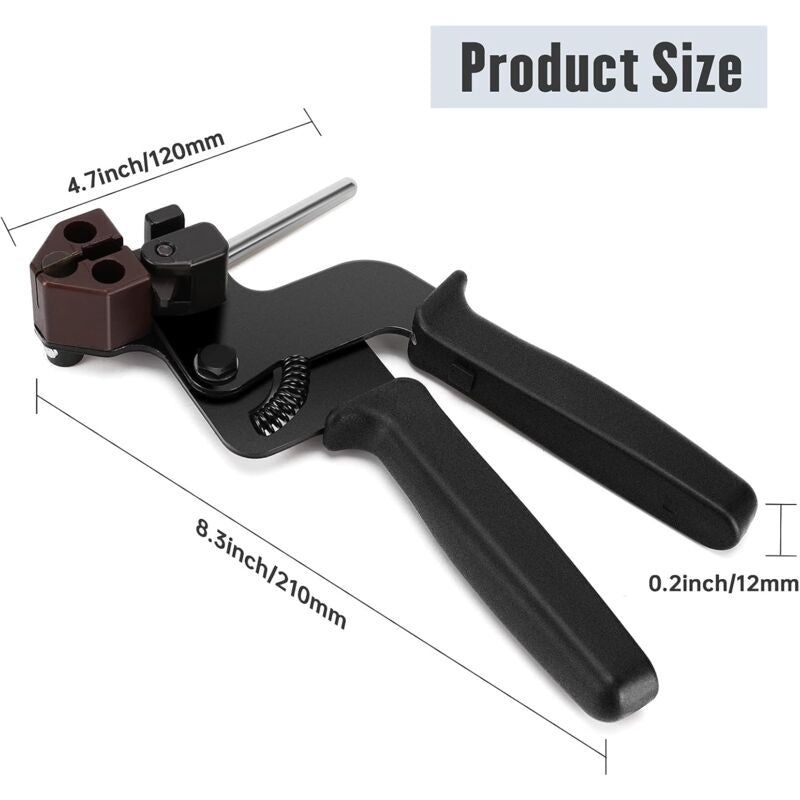 Stainless Steel Cable Tie Gun, Stainless Steel Cable Tie Pliers With Cutting Function, Metal Tie Gun, Cable Tie Gun